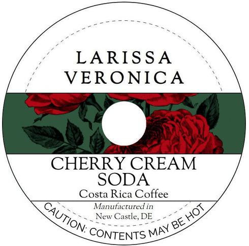 Larissa Veronica Cherry Cream Soda Costa Rica Coffee (Single Serve K-Cup Pods) (Gourmet, Naturally