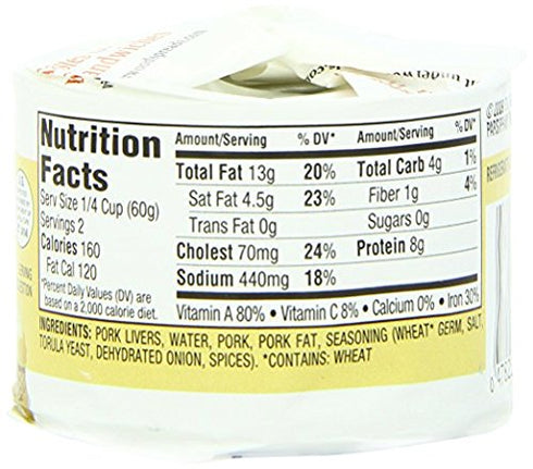 Underwood 4.25 (Pack 4) Liverwurst Spread Ounce