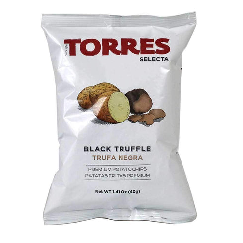 Torres Black Truffle Potato Chips, 1.41oz (40g) (3-PACK)