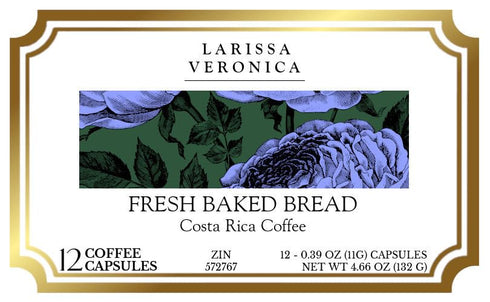 Larissa Veronica (12 572767) 2 Pack Fresh Baked Bread Costa Rica Coffee (Single Serve K-Cup Pods) (Gourmet, Naturally