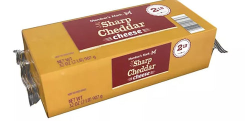 Generic 2 lbs. Sharp Cheddar Cheese Block