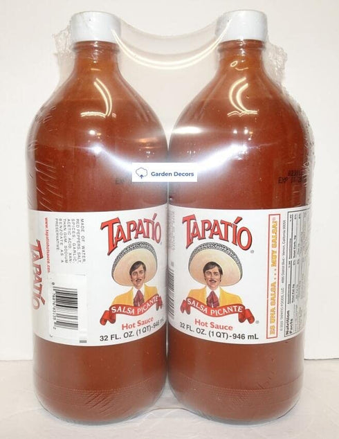 Trader Joe's 32fl oz 946ml Tapatio Salsa Picante Hot Sauce (Two Bottles)
