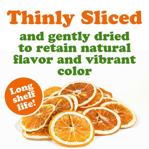 3 Food to Live Organic Dry Orange Slices, Ounces Natural Dehydrated Citrus for Cocktails, Baking, Tea, Holiday