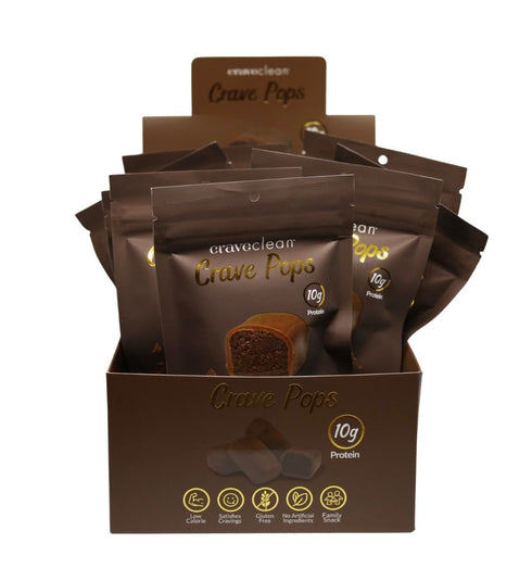 Milk Chocolate Brownie Pops (Full Case) Gluten-Free, High Protein (10g), Low Sugar,