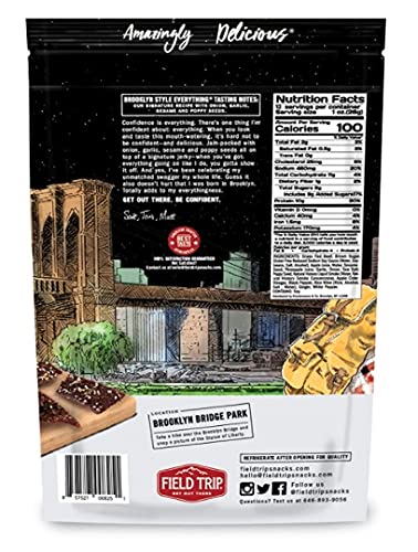 12oz Field Trip Grass Fed Beef Jerky, Healthy Gluten Free Snacks, All Natural, Paleo-Friendly Meat Snacks, High