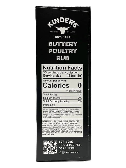 Kinder's Butcher's Organic Turkey Brine and Rub Kit, 11.25-ounces, Gluten Free, USDA Organic, Kosher with Brining Bag