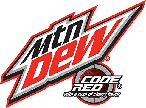 Mountain Dew Code Red 12oz (Pack 18, 216 Oz) , Can of Total of Fl