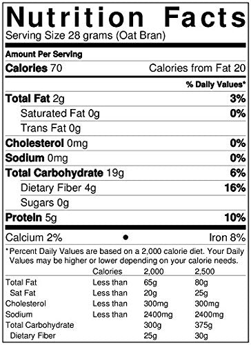 2 lbs Medley Hills Farm Oat Bran