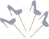 Morndew 24 PCS Silver Glitter Heels Cupcake Toppers for Gender Reveal Party Baby Shower Decorations