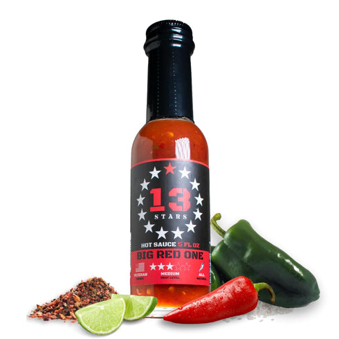 Big Red One Medium Hot Sauce by 13 Stars | Flavor &