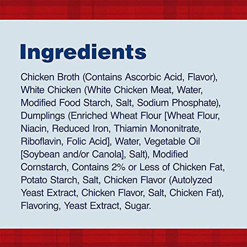 Dinty Moore 20 Oz, Pack 8 Food Can, Chicken & Dumpling