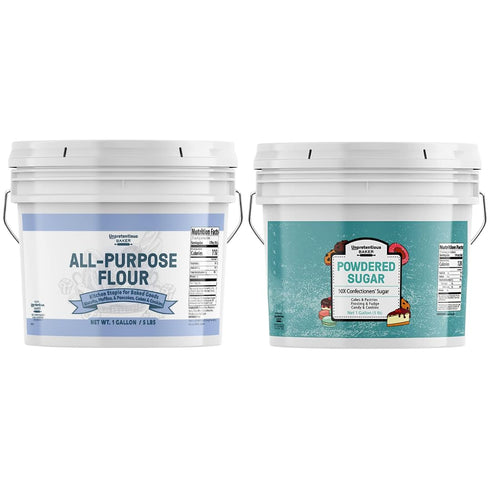 Unpretentious Powdered Sugar and All-Purpose Flour Bundle, 1 Gallon Each, Baking, Cookies