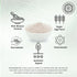 PACK 6 1 (16oz) 84+ Pride Of India - of - Himalayan Black Salt (Kala Namak) Extra Fine, Pound Dual Sifter Jar - Natural