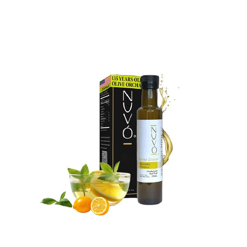 Nuvo Olive Oil Balsamic Vinegar White White Peach