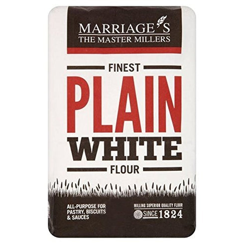 W & H Marriage Marriage's Finest Plain Flour 1.5kg - Pack of 2