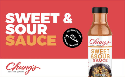 Chung's Natural Sweet and Sour Sauce - Low Sodium, Low Fat, Gluten-Free, 12 FL. Oz (Pack of 2)