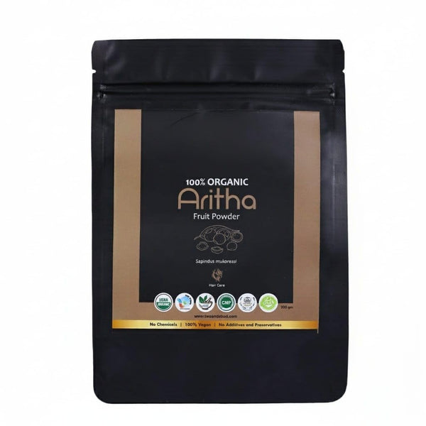 Generic 100% Organic Aritha Powder 200g (Soapnut) for Hair Growth, Scalp Cleanser, Dandruff,