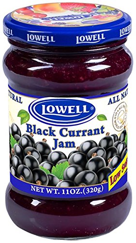 Lowell Foods Black Currant Jam Low Sugar, 11.3 Ounce (6 pack)