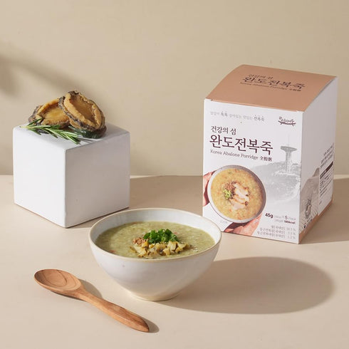 Generic 100% Rice,1.58 oz Packets, 5 Count Package, 185 Korean Abalone Porridge (), Using Korean Abalone and Korean