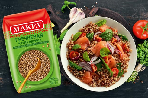 Makfa 800g/28.2oz (Pack 9) Buckwheat Groats Premium Quality Kosher Product, Non-Gmo, Grechka