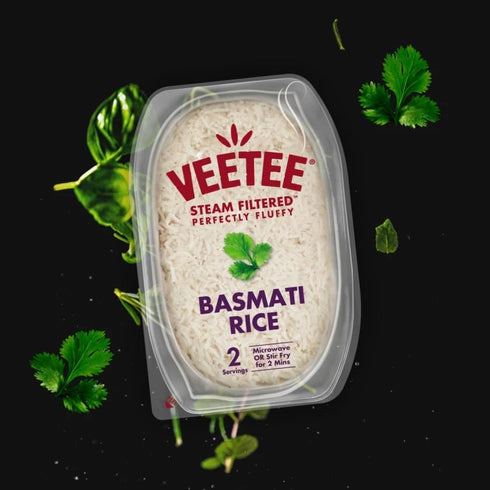 6-Pack 10.6 oz 1 Veetee - Lavinia Essentials Bundle: of Basmati Rice Steam Filtered, Microwaveable Tray + Utility Prop.