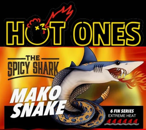 Generic The Spicy Shark Mako Snake Hot Sauce - Featured on The Hot Ones - Made with Ghost pepper and Carolina Reaper
