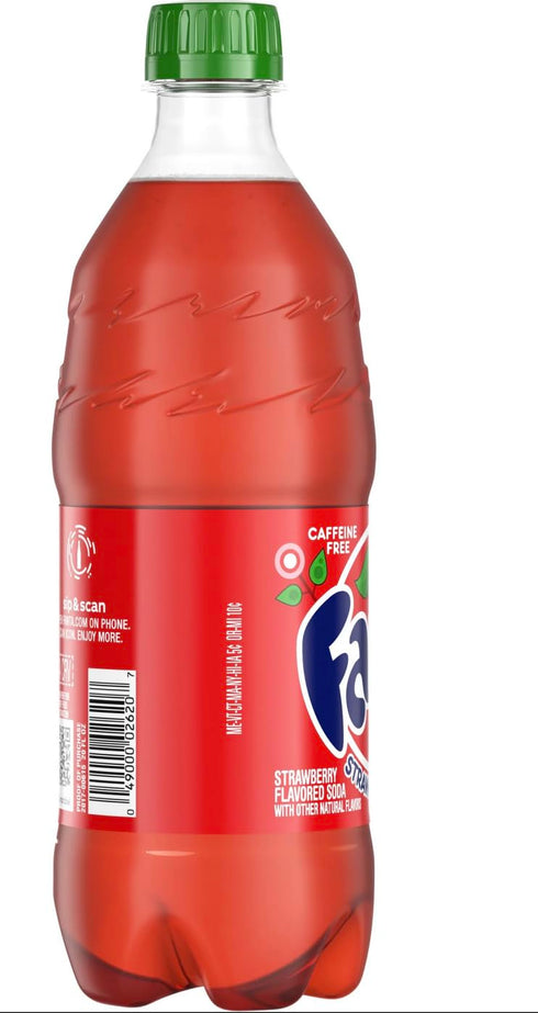 B4Y 20 Oz (16) Fanta Strawberry Soda, Bottle - Shipped By