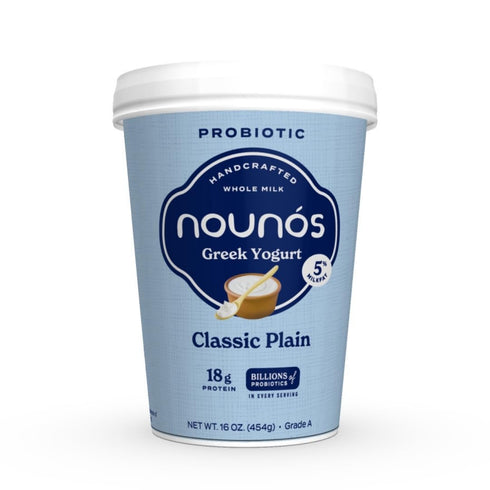 Nounos Creamery Classic Plain Greek Yogurt, 16 OZ