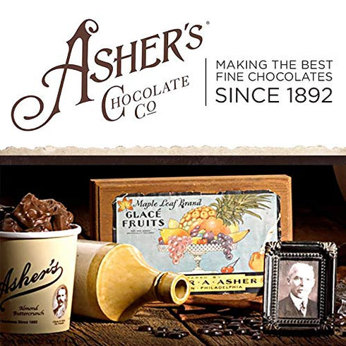 1892 15 Count, 2 Packs) Asher's Chocolates, Chocolate Covered Grahams, Gourmet Sweet and Salty Candy, Individually