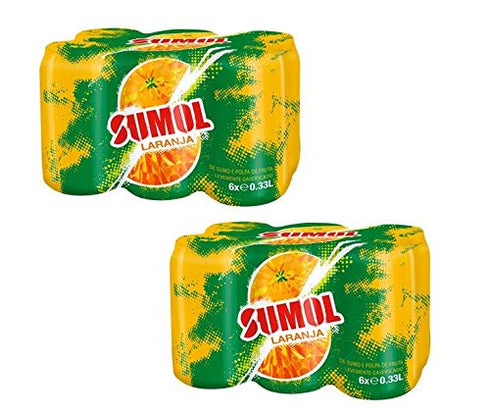 Sumol Sparkling Orange Beverage 12 oz. (12 pack)