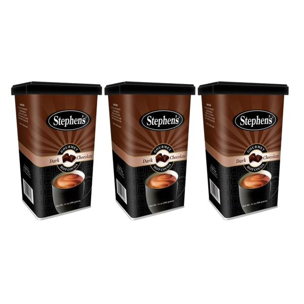 STEPHEN'S Gourmet Hot Cocoa, Dark Chocolate, 14 OZ (Pack of 3)