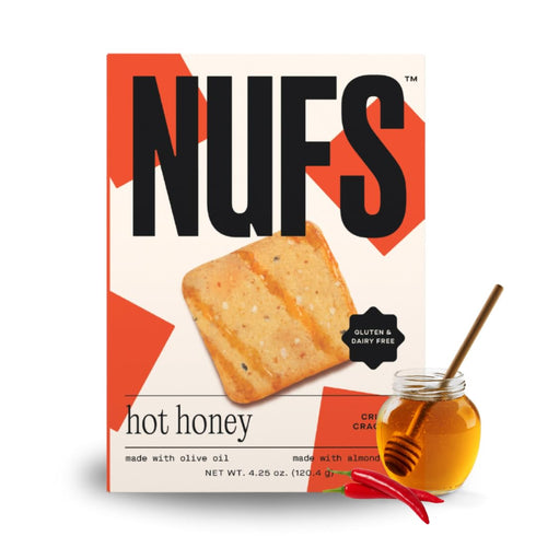 Nufs Hot Honey Crackers - Gluten Free, Dairy Free, No Seed Oils -