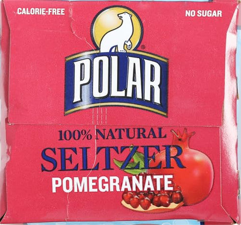 12 (Pack 12) Polar Seltzer Pomegranate, Fluid Ounce