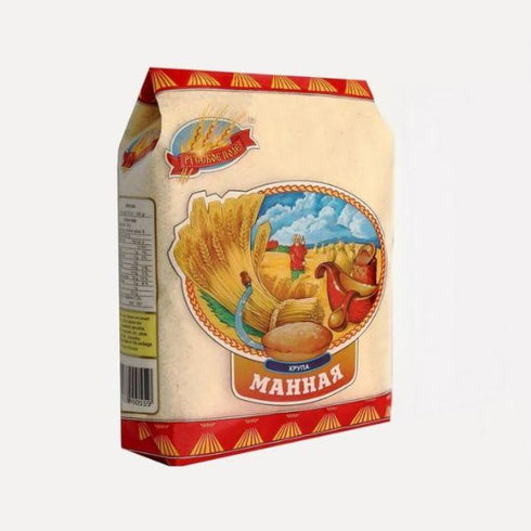Generic Semolina (Manna) Barley Russkoe pole 800g/ 28.2oz .Imported Russian Organic Cereal Groats