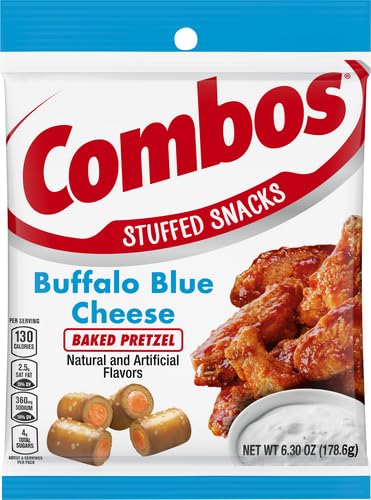 Combos 6.3-Ounce Buffalo Blue Cheese Pretzel Baked Snacks Bag