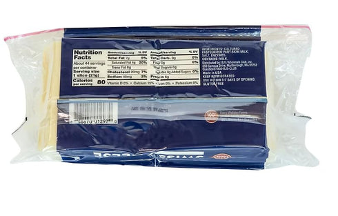 Generic 32 oz, 2 lb Sliced Swiss Cheese, For an on-the-go snack and sandwiches, All-natural ingredients, delightful