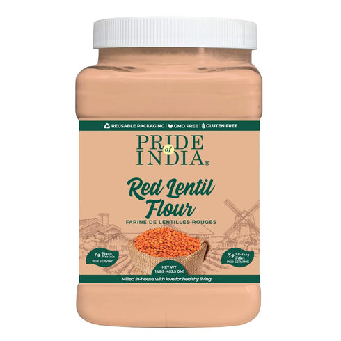 Pride of India- Red Lentil Flour 1 lbs (454 gm) Hint of
