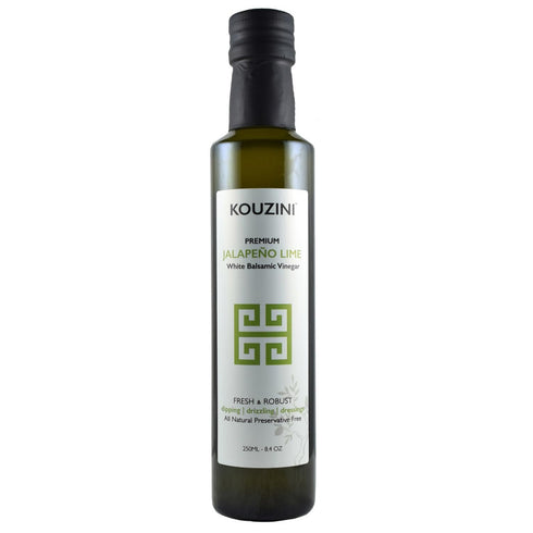 Kouzini Ultra Premium White Jalapeno Lime Balsamic Vinegar - Sweet & Thick