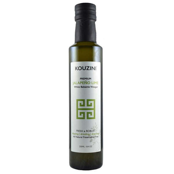 Kouzini Ultra Premium White Jalapeno Lime Balsamic Vinegar - Sweet & Thick