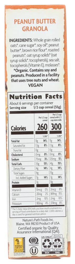 (6x11.5 Oz) Nature's Path Peanut Butter Granola