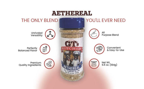 GT's Kitchen 6.5 oz GTs Kitchen All-Purpose Seasoning Blend Savory Meat & Vegetable Spice Great for Chicken, Beef