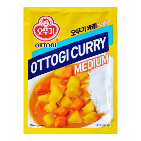 Ottogi Medium Curry Sauce Mix, 3.52 oz (100g)
