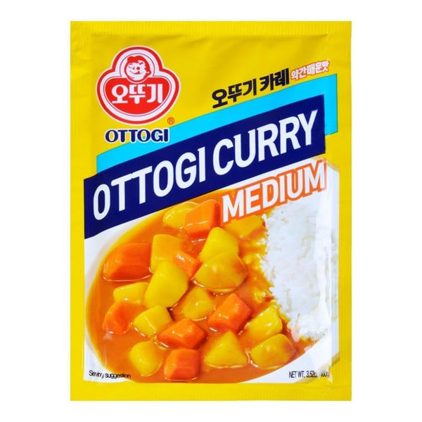 Ottogi Medium Curry Sauce Mix, 3.52 oz (100g)
