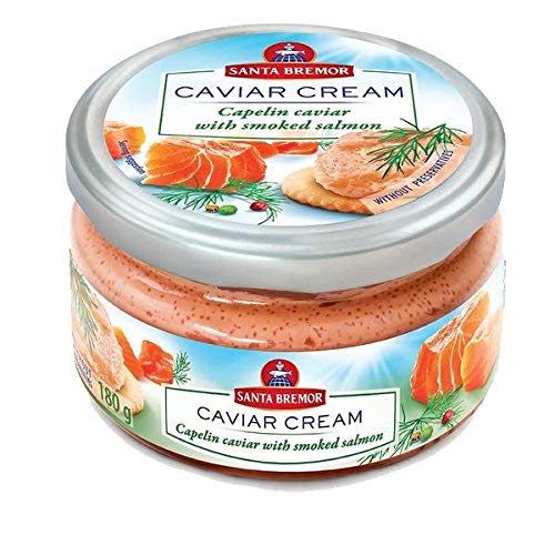 Santa Bremor Capelin Caviar with smoked Salmon
