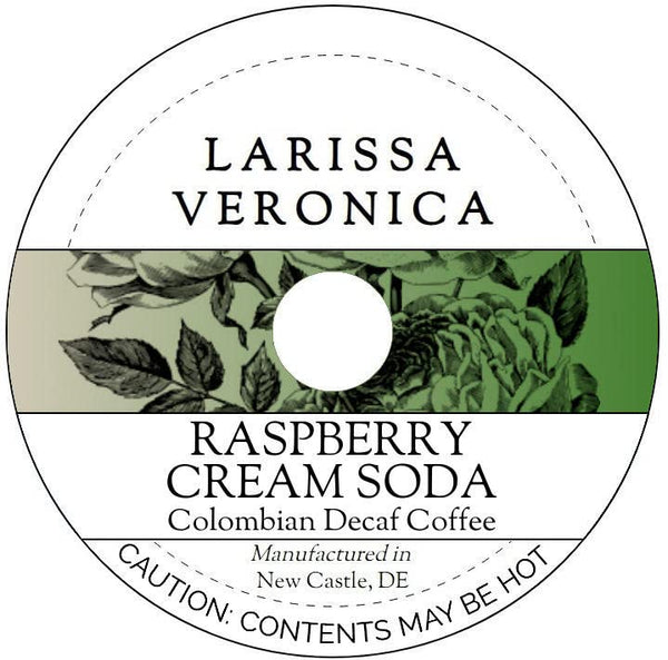 Larissa Veronica Raspberry Cream Soda Colombian Decaf Coffee (Single Serve K-Cup Pods) (Gourmet, Naturally