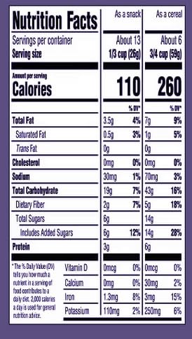 Generic 12 oz Double Chocolate Chunk Granola: Gluten Free Dark Chocolate Snack, Crunchy Breakfast, Ice Cream Yogurt