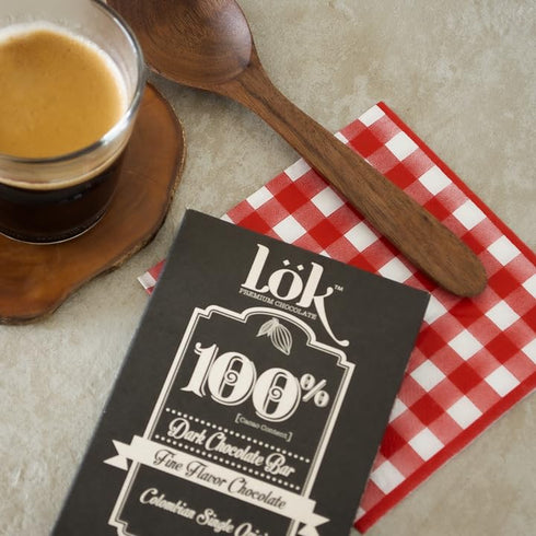 100% 3.0 3 Pack Loek Foods Dark Chocolate Bar Cacao | Fair Trade, Kosher, Gluten Free, Vegan, Bean-to-Bar, Sugar-Free