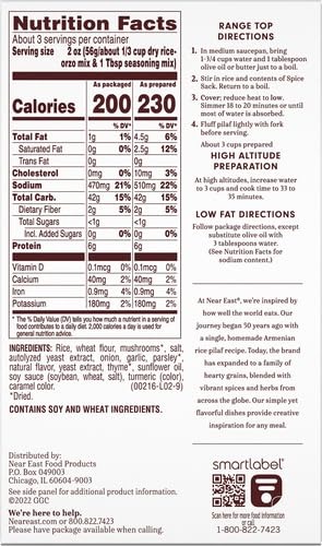 6.3 oz Near East Wild Mushroom And Herb Pilaf