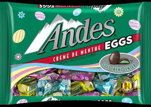 Andes Crme De Menthe-Filled Easter Eggs, Chocolate Covered Mint Easter Candy, 7.79 oz.