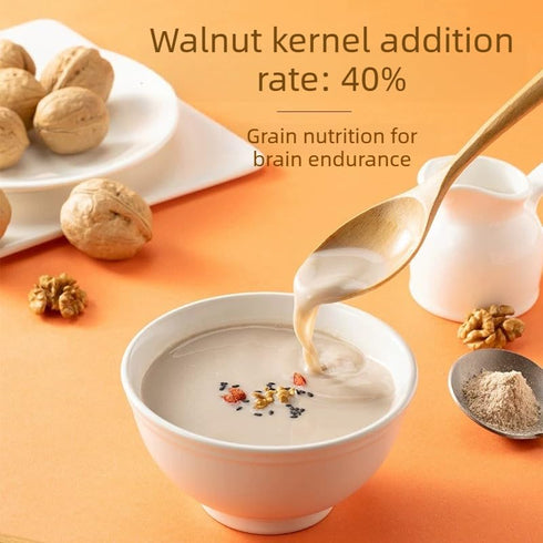 700g Oatmeal Walnut Powder | Instant Blended Cereal with Roasted Nuts & Grains - Rich & Nutty Breakfast Mix | Smooth